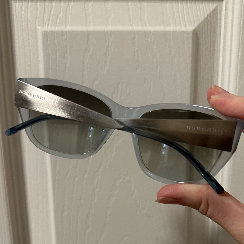Blue and Silver Burberry Sunglasses B 4174